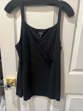 EILEEN FISHER Black merino wool Tank Top